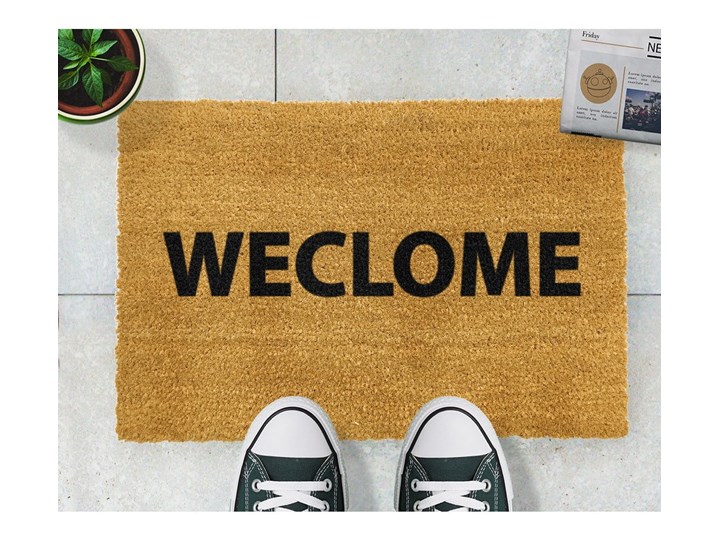 Wycieraczka Artsy Doormats Weclome Funny, 40x60 cm Kategoria Wycieraczki Włókno kokosowe Kolor Czarny