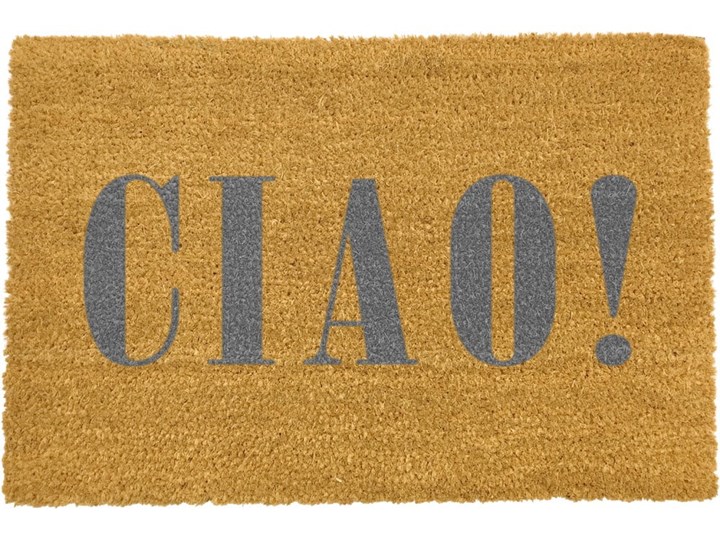 Wycieraczka Artsy Doormats Ciao Grey, 40x60 cm Włókno kokosowe Kategoria Wycieraczki