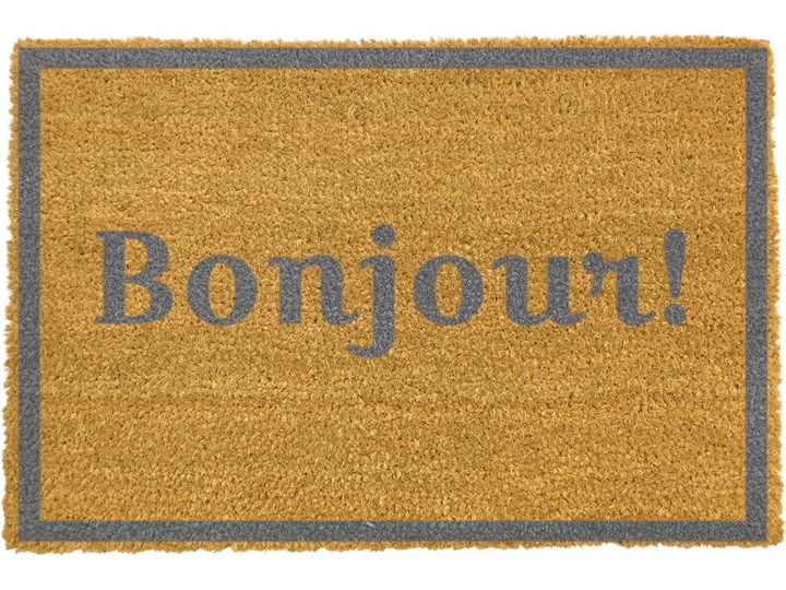 Wycieraczka Artsy Doormats Bonjour Grey, 40x60 cm