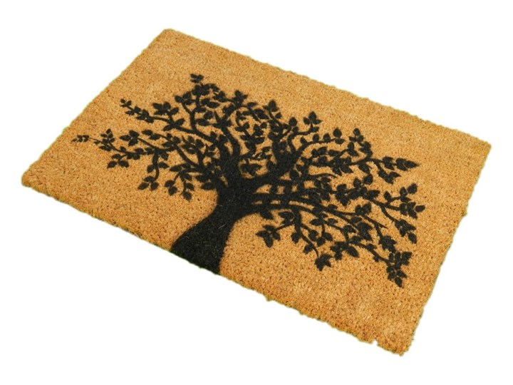 Wycieraczka z naturalnego kokosowego włókna Artsy Doormats Tree of Life, 40x60 cm Włókno kokosowe Kategoria Wycieraczki