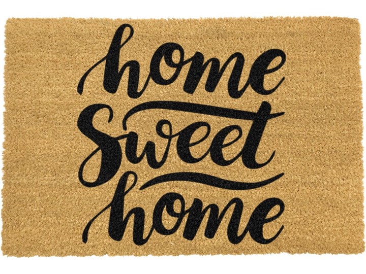 Wycieraczka z naturalnego włókna kokosowego Artsy Doormats Home Sweet Home, 40x60 cm Włókno kokosowe Kategoria Wycieraczki Kolor Beżowy