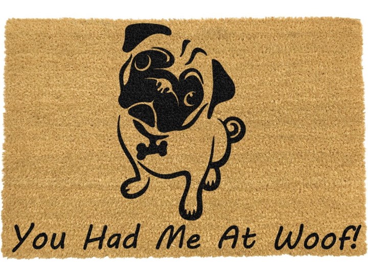 Wycieraczka Artsy Doormats You Had Me At Woof Pug, 40x60 cm