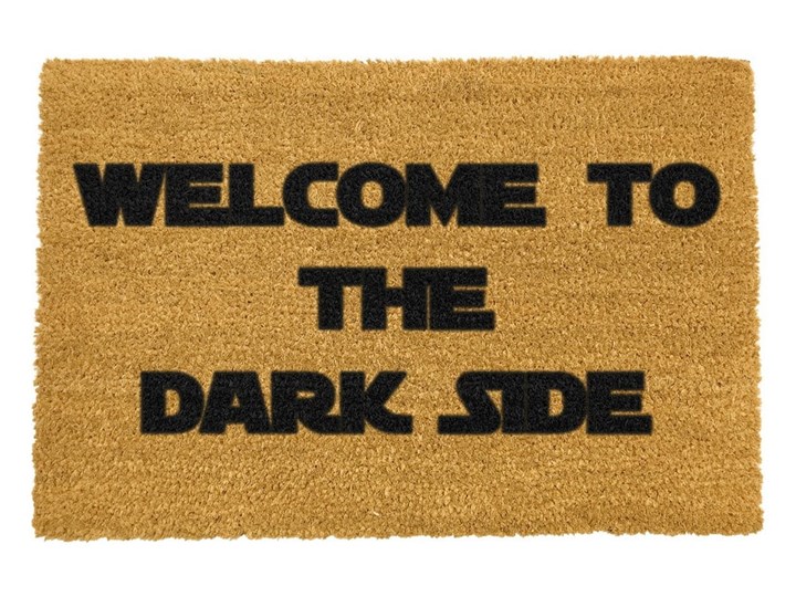 Wycieraczka z naturalnego kokosowego włókna Artsy Doormats Welcome to the Darkside, 40x60 cm Włókno kokosowe Kategoria Wycieraczki