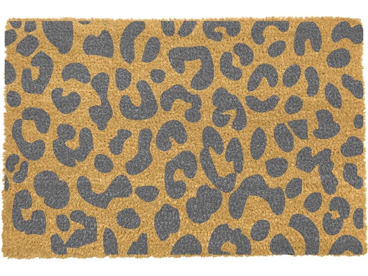 Wycieraczka z naturalnego włókna kokosowego Artsy Doormats Leopard, 40x60 cm