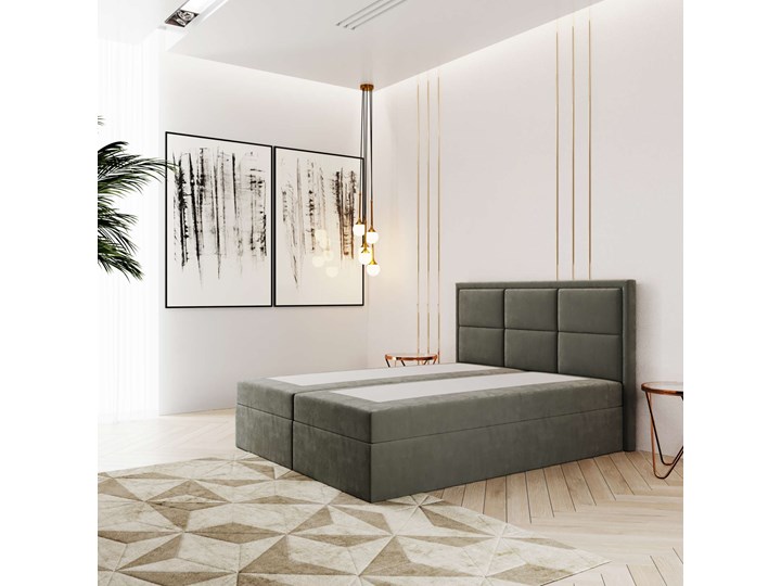 ŁÓŻKO KONTYNENTALNE 160X200 ROMA Łóżko tapicerowane Rozmiar materaca 160x200 cm