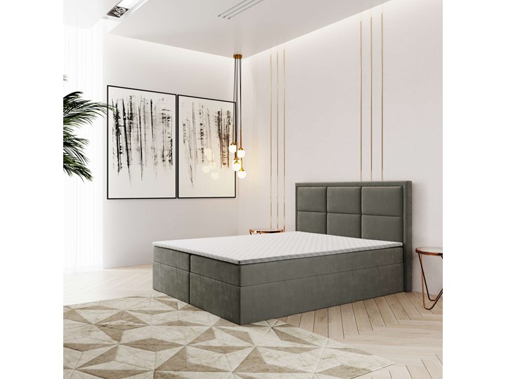 ŁÓŻKO KONTYNENTALNE 160X200 ROMA Łóżko tapicerowane Rozmiar materaca 160x200 cm