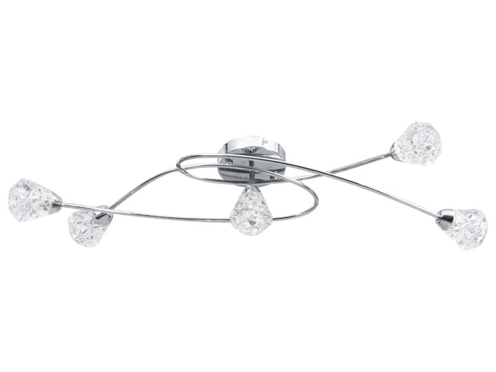 Lampa sufitowa z wygiętymi ramionami EX202-Telva Kolor Srebrny Kategoria Plafony