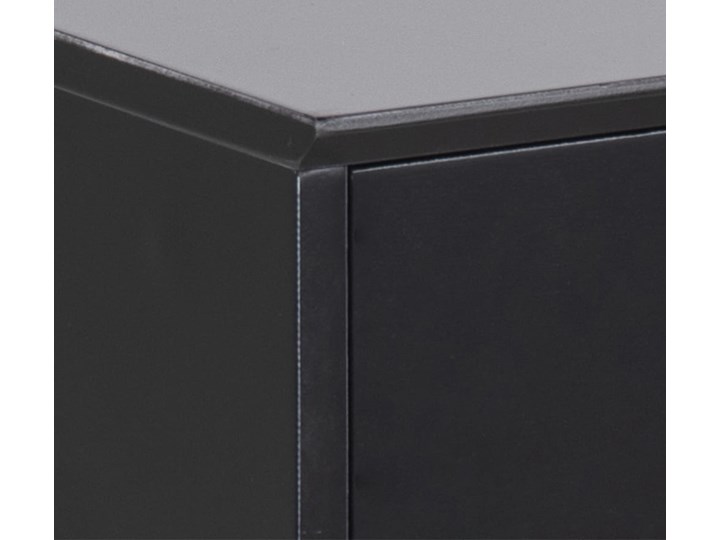 Szafka nocna Mitra czarna/ czarna Płyta MDF Pomieszczenie Sypialnia Metal Płyta laminowana Stal Typ Nocne