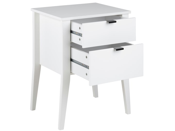 Szafka nocna Gallion 48x65 cm biała Styl Tradycyjny Płyta MDF Płyta laminowana Typ Nocne