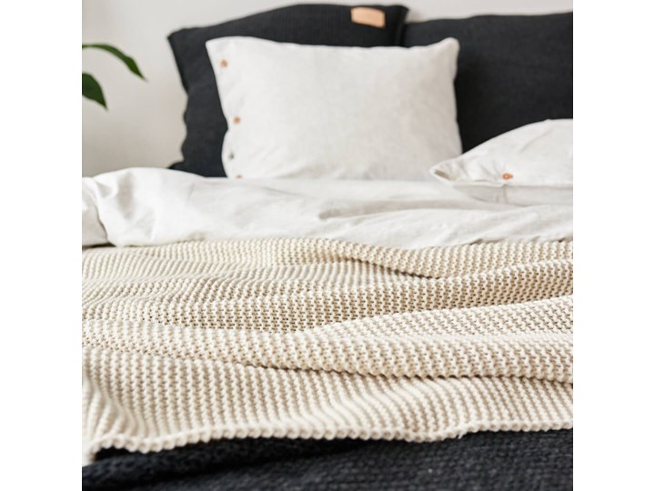 Pled Przytulny Cream MOYHA 130x180cm 130x180 cm Kategoria Koce i pledy Wełna Akryl Pomieszczenie Sypialnia