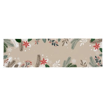 Bawełniany dywan ze świątecznym motywem Butter Kings Frosted Branches, 140x40 cm