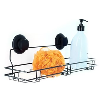 Czarna samoprzylepna półka kuchenna Compactor Bestlock Black Kitchen Shelf, 45,5x12 cm
