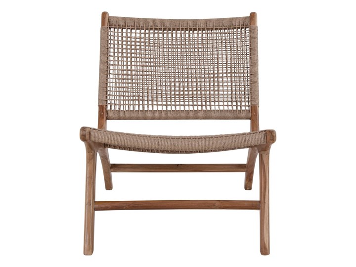 Brązowe krzesło ogrodowe z drewna tekowego Bonami Essentials Derby Rattan Drewno Kategoria Krzesła ogrodowe Kolor Brązowy