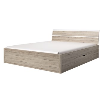 Łóżko z szufladami 180x200 BETA BE52 san remo jasne / biały