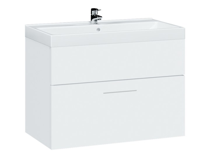 Szafka pod umywalkę LUPO / TIPO LP2 biały połysk Wiszące Wysokość 46 cm Głębokość 34 cm Szerokość 60 cm Kategoria Szafki stojące