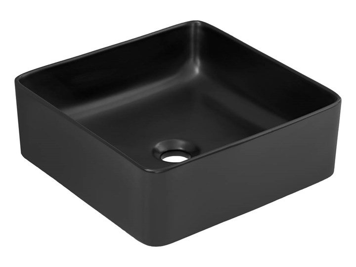 Umywalka nablatowa RICH 1 czarny Nablatowe Szerokość 36 cm Szerokość 37 cm Ceramika Kategoria Umywalki