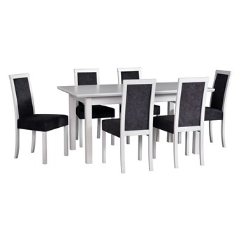 Stół WENUS 5 LS + krzesła ROMA 3(6szt.) - zestaw DX37.