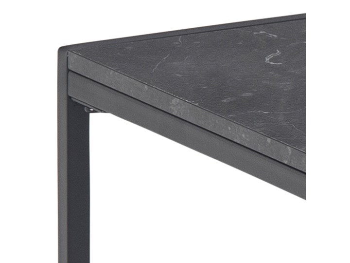 Stolik kawowy Infinity 50x50 cm czarny Metal Kształt blatu Kwadratowe Kategoria Stoliki i ławy