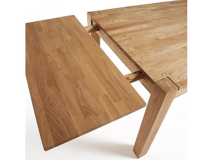 Stół rozkładany Isbel drewniany 120 (200) x 75 cm Liczba miejsc Do 10 osób Drewno Rozkładanie Rozkładane