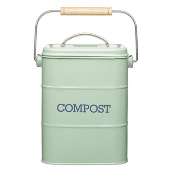 Zielony pojemnik na odpadki organiczne Kitchen Craft Living Nostalgia, 3 l