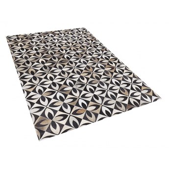 Dywan patchwork skórzany 140 x 200 cm wielokolorowy ISHAN kod: 4251682249218