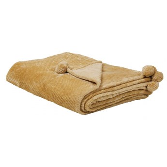 Koc 200 x 220 cm żółty SAITLER kod: 4251682240093