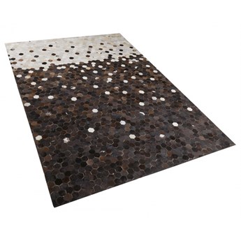 Dywan patchwork skórzany 140 x 200 cm brązowo-beżowy EYIM kod: 4251682229364
