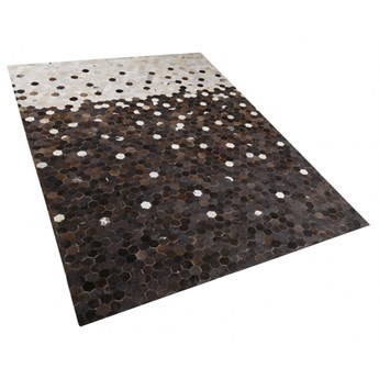 Dywan patchwork skórzany 160 x 230 cm brązowo-beżowy EYIM kod: 4251682229814