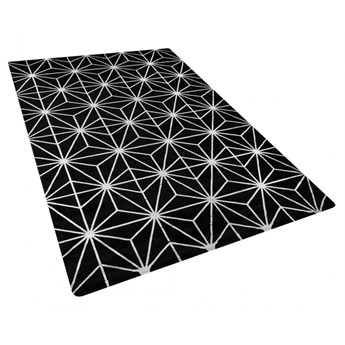 Dywan z wiskozy 140 x 200 cm czarny SIBEL kod: 4251682227292