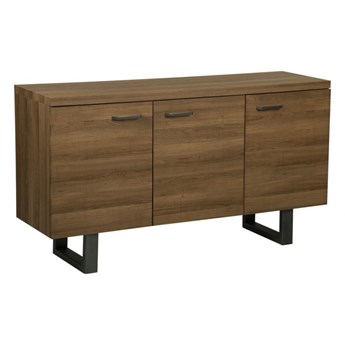 Komoda trzydrzwiowa ciemne drewno TIMBER kod: 4251682230087