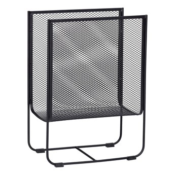 Czarny metalowy gazetnik Hübsch Metal
