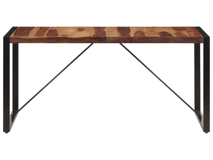 Brązowy stół z sheesham 80x160 – Veriz 4X Drewno Szerokość 80 cm Długość 160 cm  Wysokość 75 cm Długość 80 cm  Kolor Szary