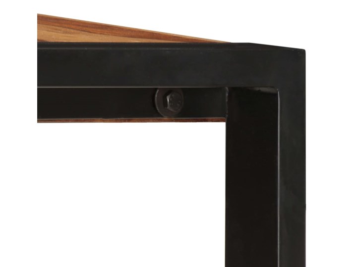 Brązowy stół z sheesham 80x160 – Veriz 4X Długość 160 cm  Wysokość 75 cm Szerokość 80 cm Drewno Długość 80 cm  Styl Vintage
