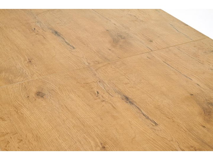 Rozkładany stół do jadalni 140÷220cm biały+dąb lancelot Drewno Wysokość 80 cm Szerokość 80 cm Płyta MDF Długość 220 cm Długość 140 cm Wysokość 76 cm Długość 80 cm Rozkładanie Rozkładane