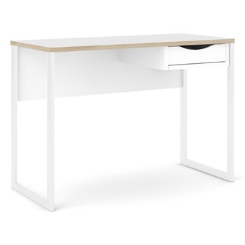 Białe biurko z szufladą Function Plus Small
