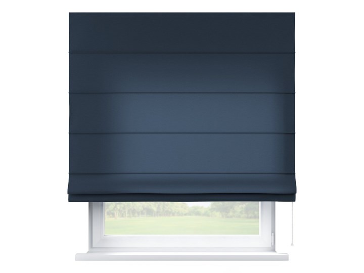 Roleta rzymska Capri, granatowy, szer.80 × dł.170 cm, Quadro Pomieszczenie Biuro i pracownia