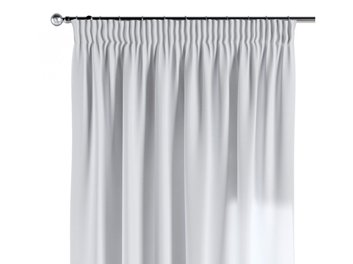 Zasłona na taśmie marszczącej 1 szt., śmietankowa biel, 1szt 130 × 260 cm, Loneta Pomieszczenie Jadalnia Bawełna 130x260 cm Zasłona zaciemniająca Poliester Mocowanie Taśma