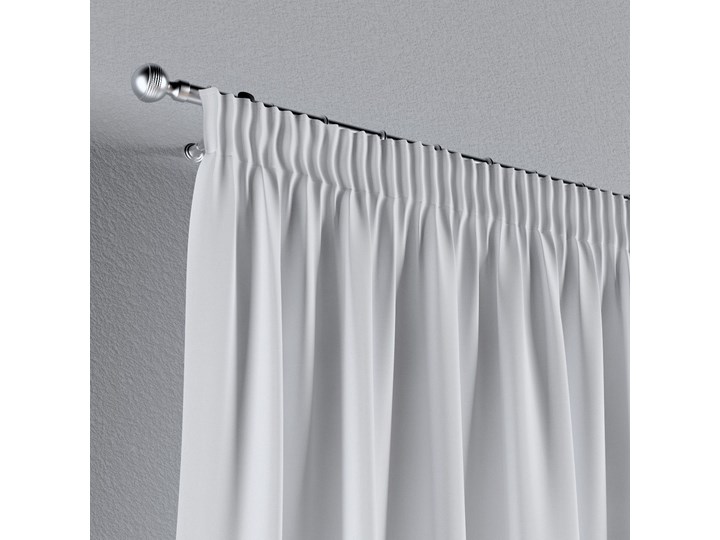 Zasłona na taśmie marszczącej 1 szt., śmietankowa biel, 1szt 130 × 260 cm, Loneta Zasłona zaciemniająca Poliester 130x260 cm Bawełna Wzór Gładkie Pomieszczenie Salon