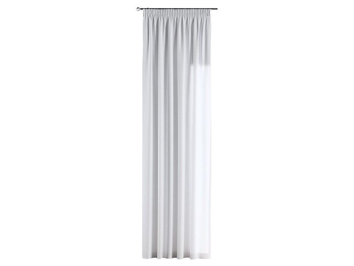 Zasłona na taśmie marszczącej 1 szt., śmietankowa biel, 1szt 130 × 260 cm, Loneta 130x260 cm Poliester Mocowanie Zasłona zaciemniająca Bawełna Pomieszczenie Kuchnia