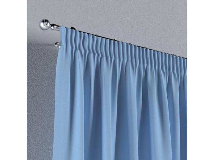 Zasłona na taśmie marszczącej 1 szt., niebieski, 1szt 130 × 260 cm, Loneta Poliester Bawełna Mocowanie Taśma 130x260 cm Zasłona zaciemniająca Kategoria Zasłony
