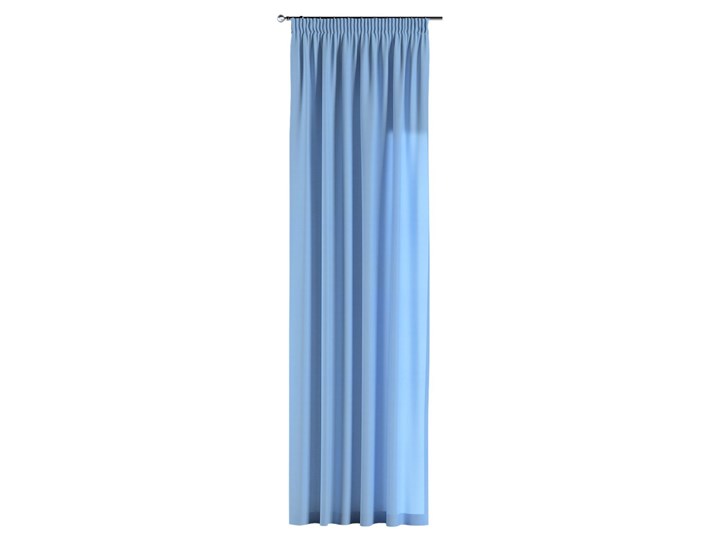 Zasłona na taśmie marszczącej 1 szt., niebieski, 1szt 130 × 260 cm, Loneta 130x260 cm Bawełna Poliester Zasłona zaciemniająca Wzór Gładkie