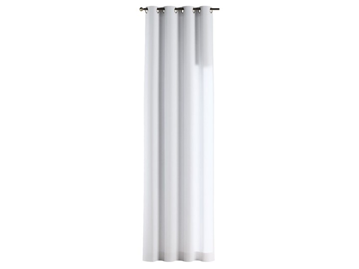 Zasłona na kółkach 1 szt., śmietankowa biel, 1szt 130 × 260 cm, Loneta Kategoria Zasłony Bawełna Poliester Zasłona zaciemniająca 130x260 cm Wzór Gładkie