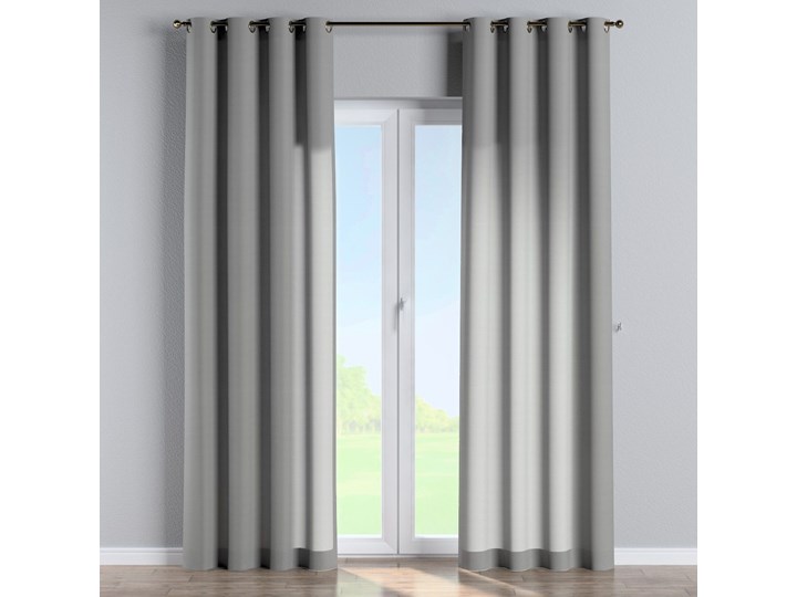 Zasłona na kółkach 1 szt., szary, 1szt 130 × 260 cm, Loneta Zasłona zaciemniająca Bawełna Poliester Kategoria Zasłony 130x260 cm Mocowanie Taśma