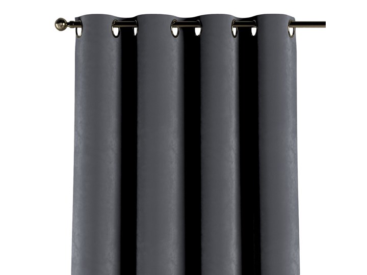Zasłona na kółkach 1 szt., grafitowy szary, 1szt 130 × 260 cm, Velvet 130x260 cm Wzór Gładkie Poliester Zasłona prześwitująca Pomieszczenie Sypialnia
