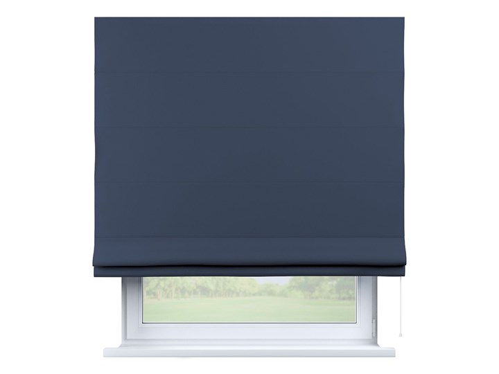 Roleta rzymska Capri, granatowy, 80 × 170 cm, Blackout - zaciemniające Wzór Gładkie Typ Roleta zaciemniająca