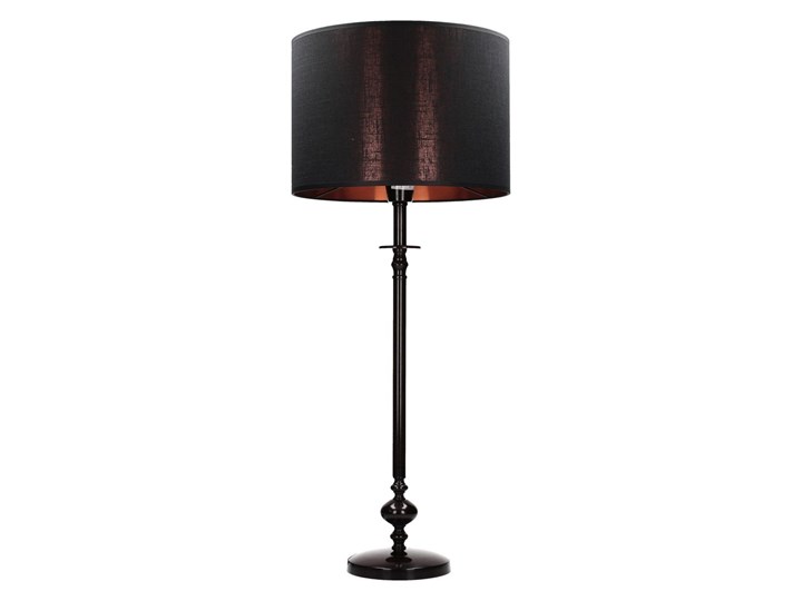Lampa stołowa Chloe Black wys. 71,5m, 29,5 × 29,5 × 71,5 cm Kolor Czarny Lampa z abażurem Wysokość 72 cm Lampa z kloszem Styl Klasyczny