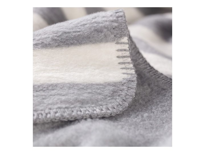 Koc Cosy Home 150x200cm Gray Stripes, 150 × 200 cm Bawełna Akryl Kategoria Koce i pledy 150x200 cm Kolor Szary