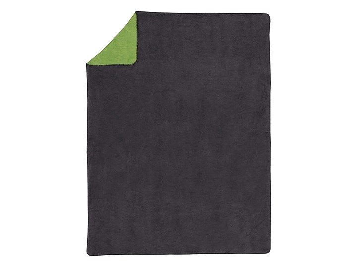 Koc Cosy Home 150x200cm Grass, 150×200cm Wzór Jednolity Akryl Bawełna 150x200 cm Kolor Czarny