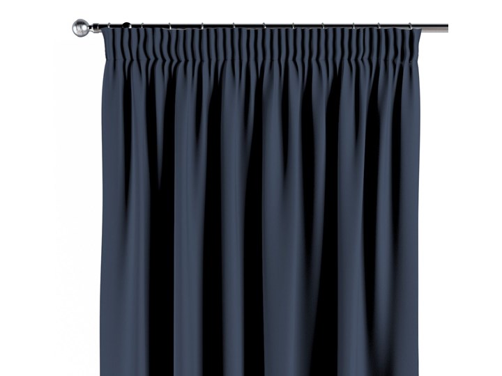 Zasłona zaciemniająca na taśmie 1 szt., granatowy, 1szt 140 × 260 cm, Blackout - zaciemniające Poliester Mocowanie Taśma 140x260 cm Pomieszczenie Jadalnia
