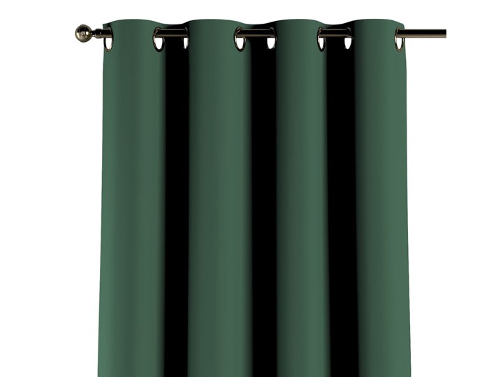 Zasłona zaciemniająca na kółkach 1 szt., butelkowa zieleń, 1szt 140 × 260 cm, Blackout - zaciemniające Poliester 140x260 cm Typ Zasłony gotowe